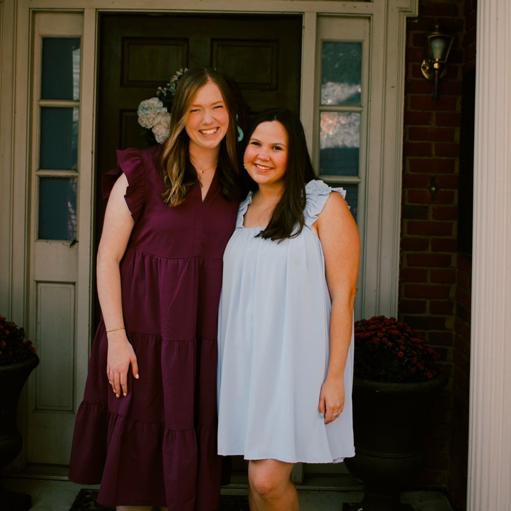 Light Blue Ruffle Dress - Picture 4 of 4